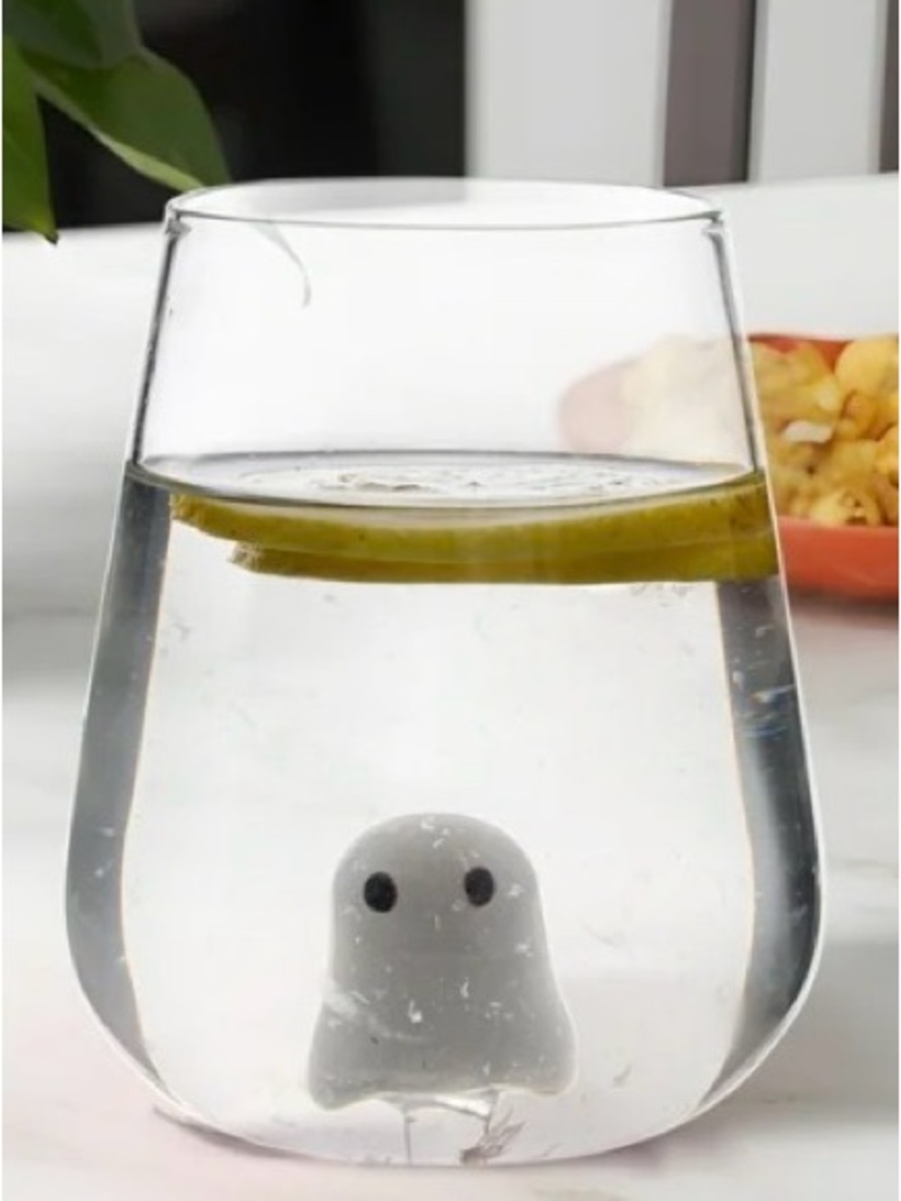 NIB Factory Sealed Way to Celebrate 2 Piece Set of Stemless Wine Glasses W/Ghost